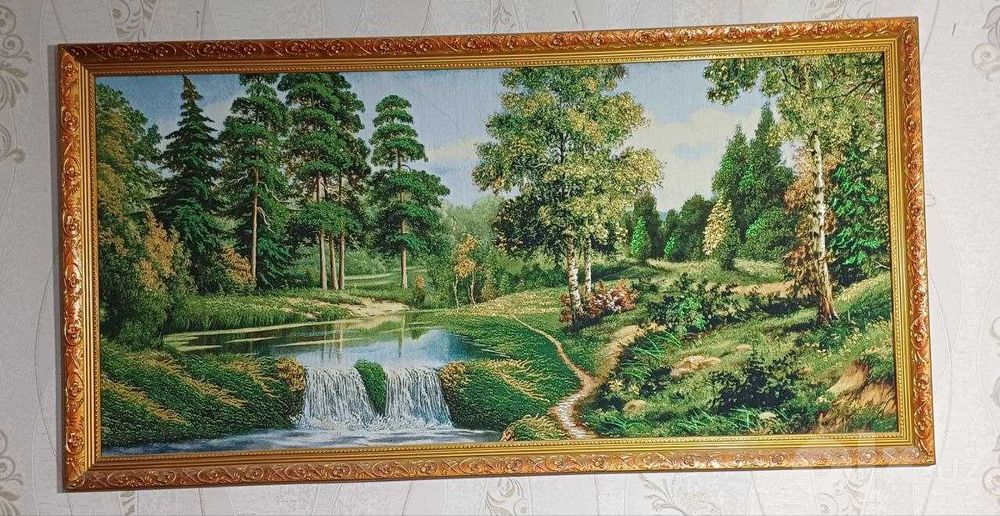 Красивая картина с лесным пейзажем — уют и гармония в вашем доме!