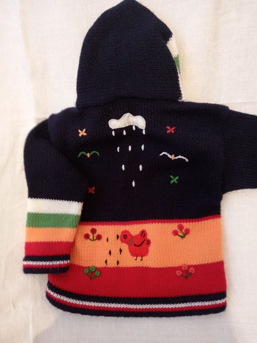 Кофта (куртка) для мальчика. Тёплая, вязаная.