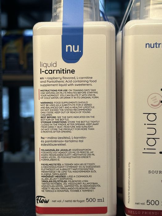 Nutriversum L-carnitine 2,500 mg 500 ml