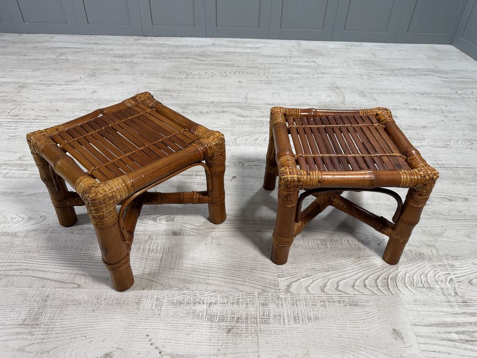 Комплект помощни бамбукови масички Д909