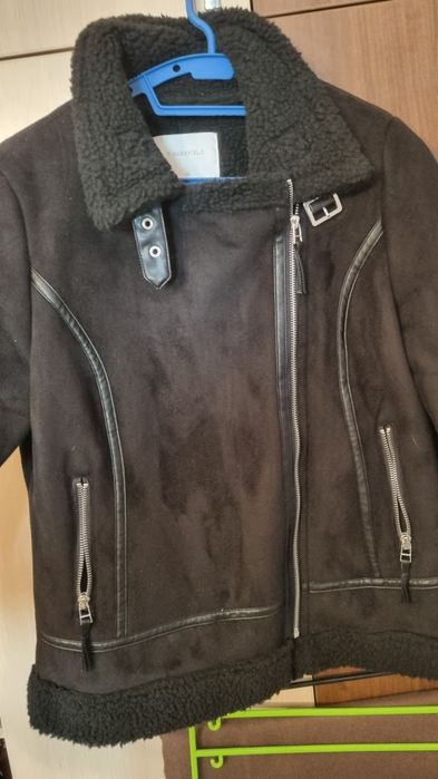 Geaca îmblănite piele întoarsă