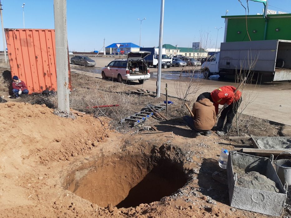 Копаем в ручную ямы