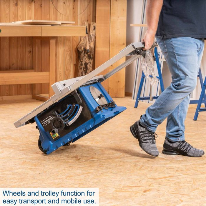 Стационарен циркуляр Scheppach HS105 2000W 250мм -роботна маса 920мм