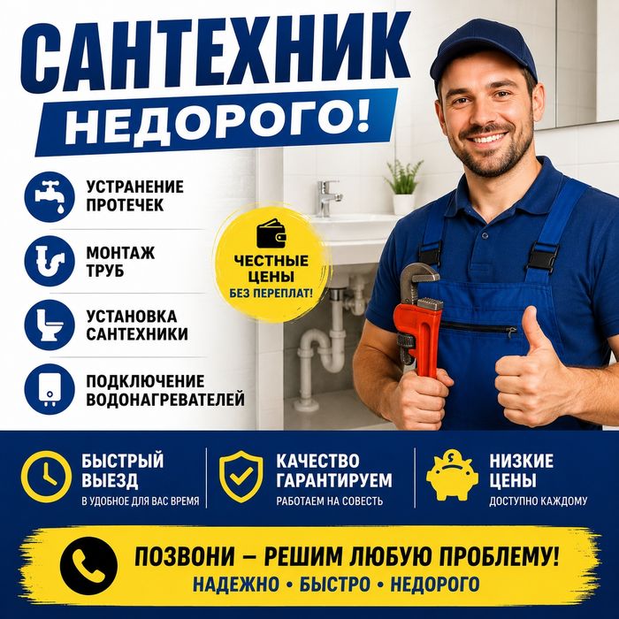 Сантехник не дорого!