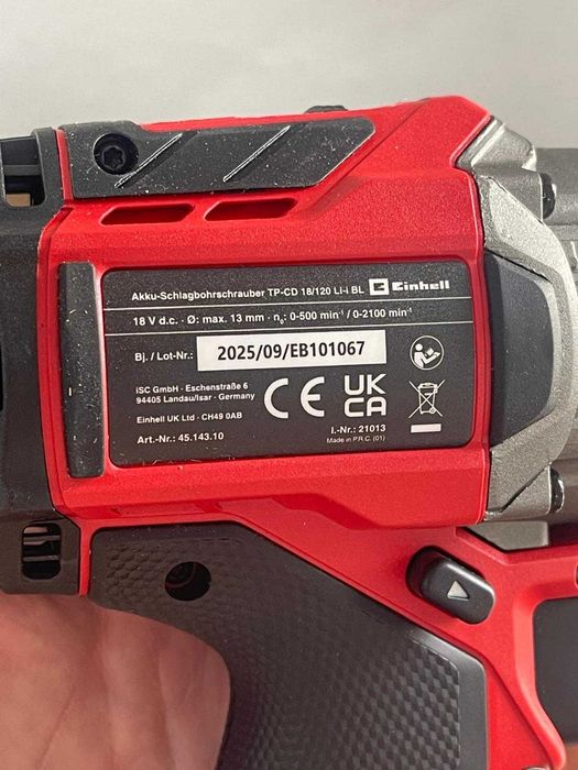Filetanta cu percuție fără fir Einhell Professional TP-CD 18/120 Li-i BL-Solo