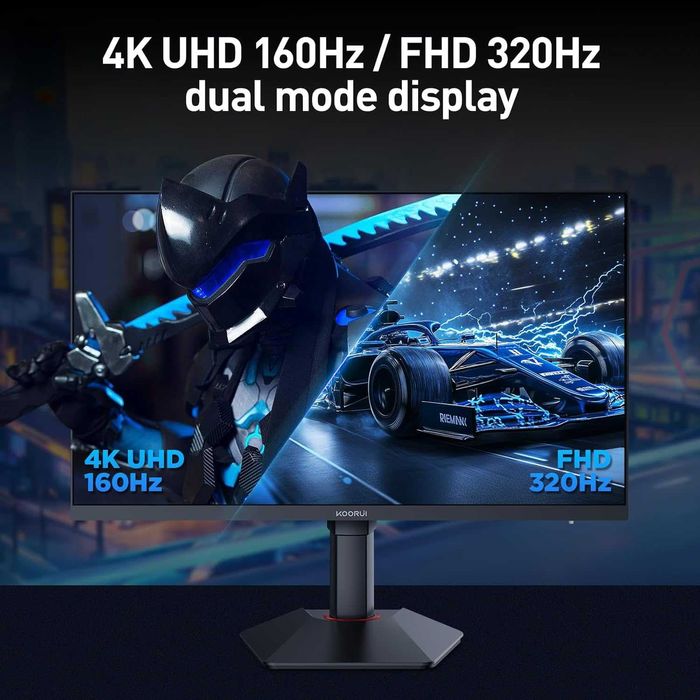 Монитор Koorui 27" IPS 160Hz+UHD/320Hz+FHD