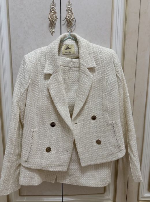 Костюм юбка твидовый