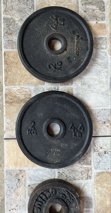 Greutați + bare de greutați + bancă pliabilă Bodybuilding + bară flotări la paralele reglabile și compacte