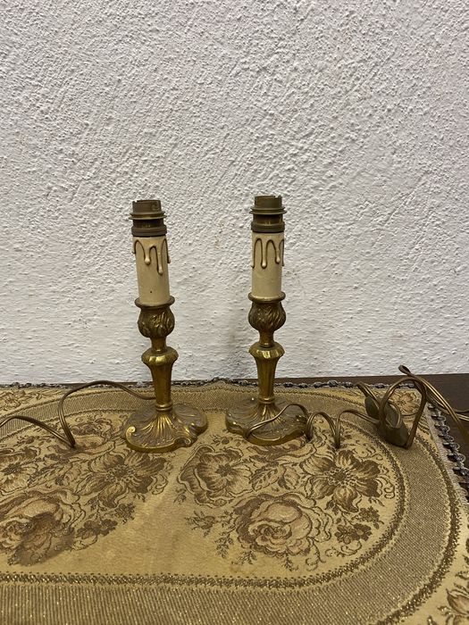 Бронзови лампи Франция 1950 1965 класически стил