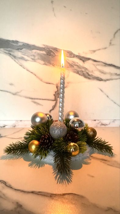 Новогодний подсвечник