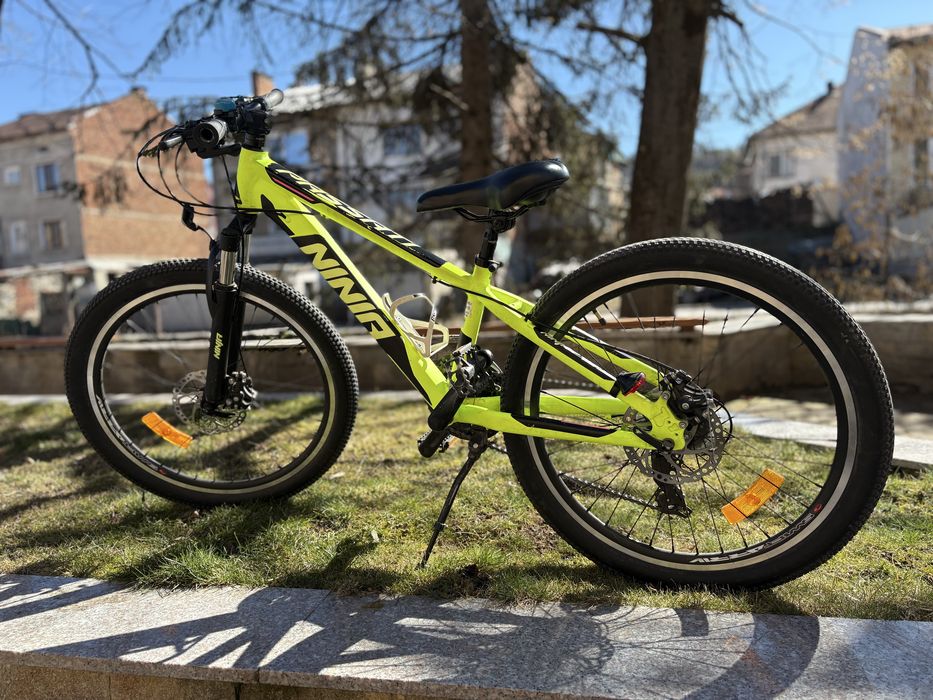 24MTB NINJA – Детски велосипед 24” с 21 скорости и дискови спирачки