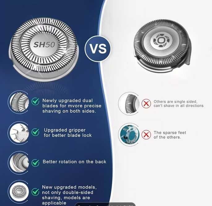 Комплект нови ножчета за електрическа самобръсначка PHILIPS