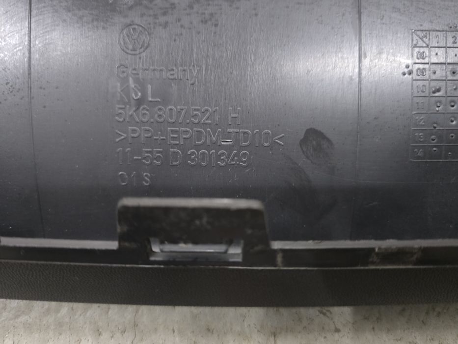 Vand prelungire/difuzor/ spoiler/ lip bara spate pentru Golf MK6 GTI