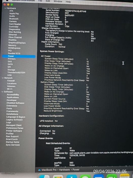 MacBook Pro 2019 Intel Core i7