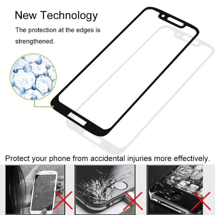 Folie sticla 9D FULL GLUE pt. Motorola Moto E6 Plus , Moto E6s