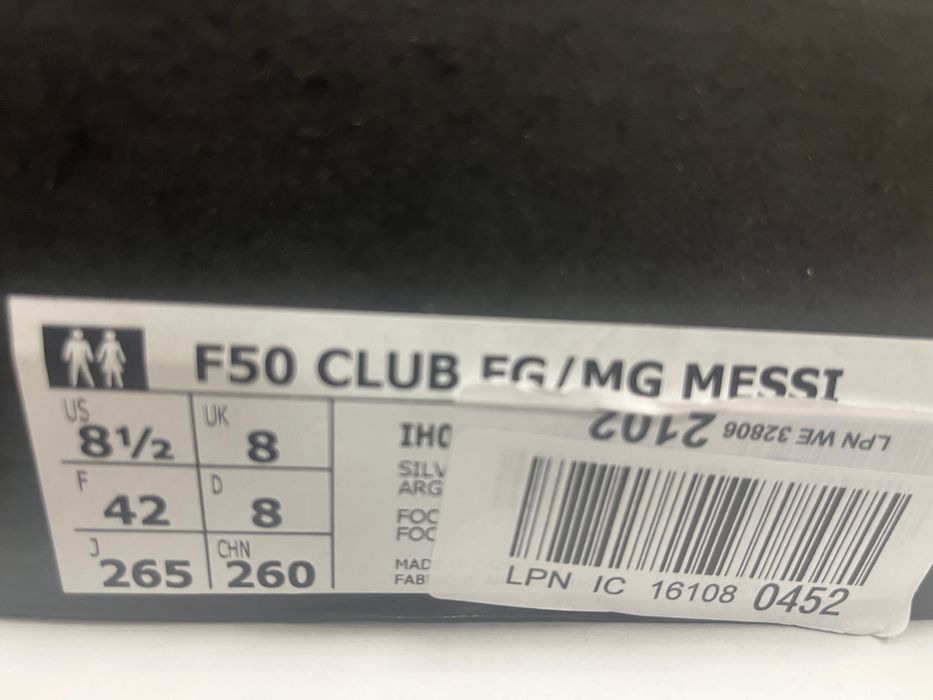 ADIDAS F50 CLUB MESSI футболни бутонки/обувки