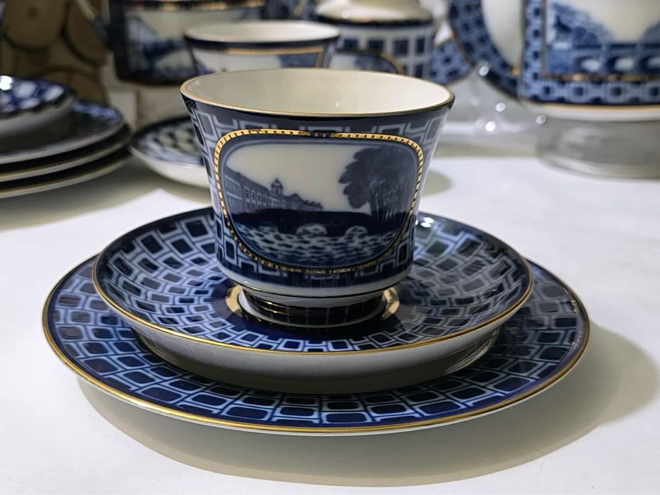 Руски порцелан сервиз за чай ИФЗ