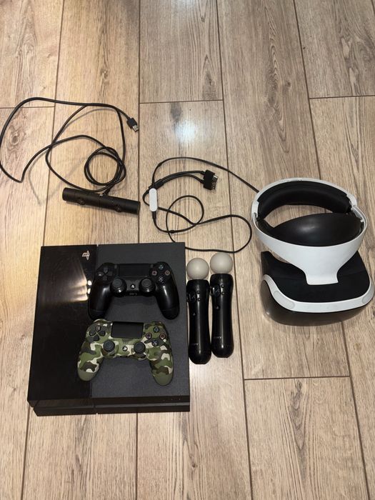 Ps4 1тб память шлем vr ps move и камера