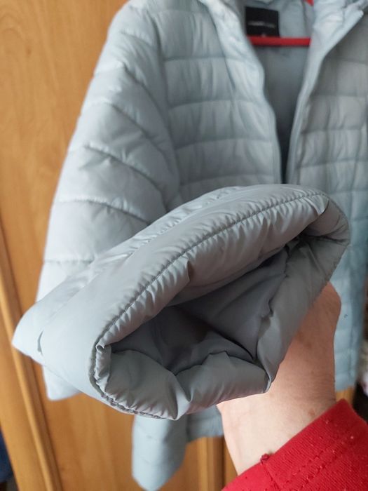 Geacă damă elegantă culoare verde menta.