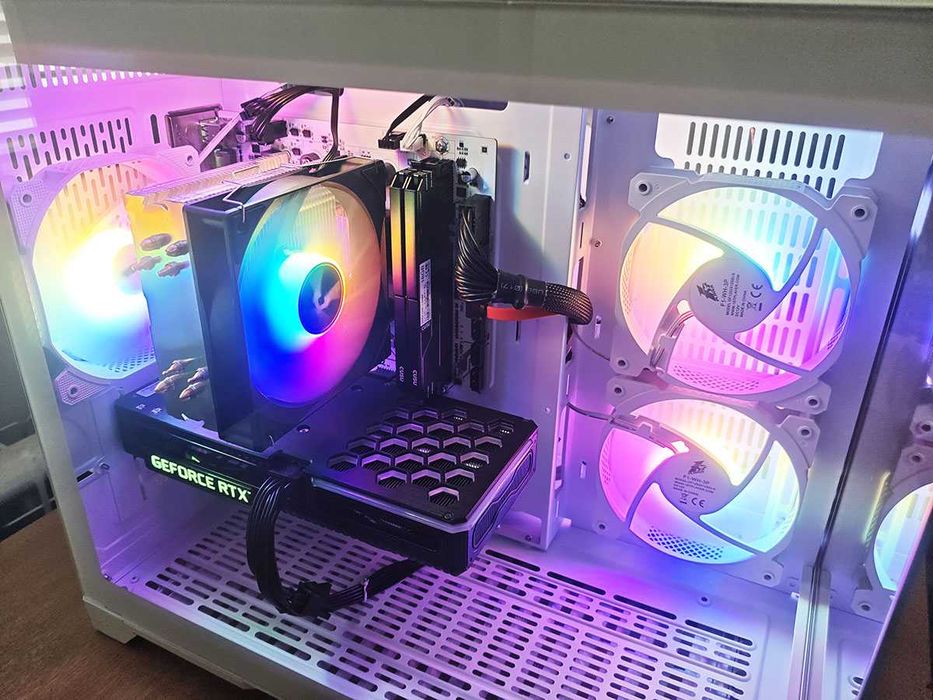 Геймърски компютър, Ryzen 5500, Rtx 3060Ti, 32gb Ram, 1Tb Nvme, 650W