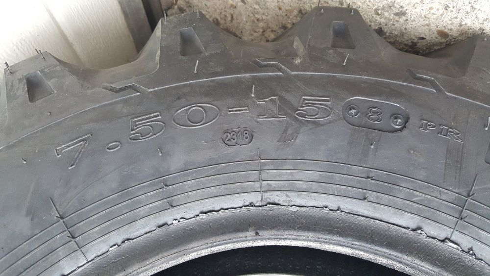 Cauciucuri noi 7.50-15 OZKA tractiune 8PR pentru tractoare sau jeep