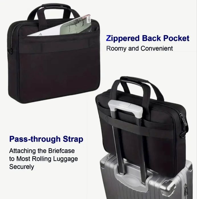 Мъжка бизнес чанта /Луксозно, месинджър офис куфарче за лаптоп 15.6”!