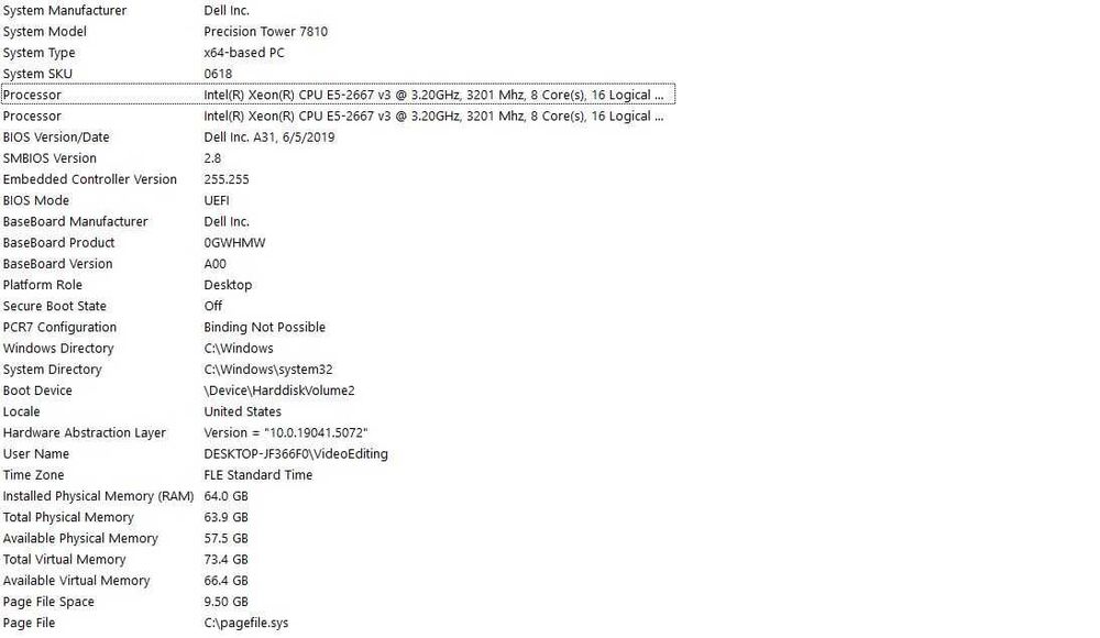 много мощен компютър за игри или видеообработка