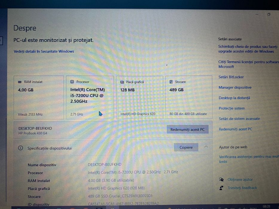 Vând laptop HP 430 G4 foarte bun preț 700 lei negociabil