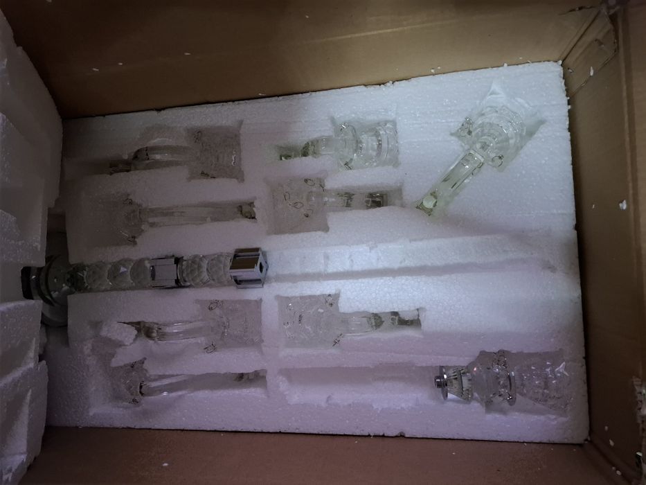 Подсвечники из хрусталя