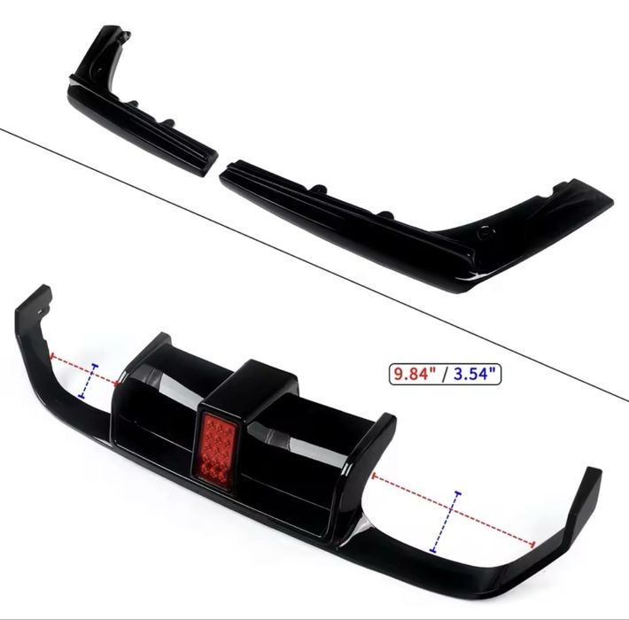 Difuzor Ornament Bara Spate Evacuare BMW F30 M3 F80 M4 F82 F83 stop LED