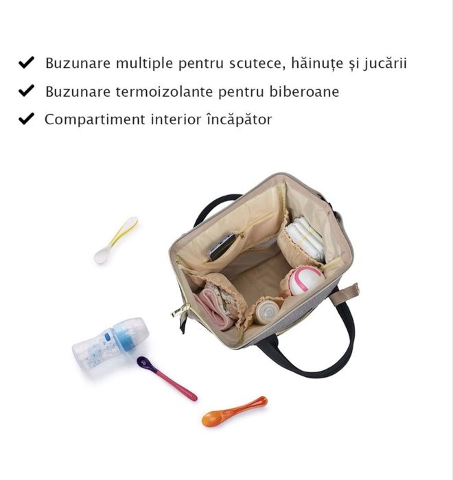 Ghiozdan multifunctional bebe mamici