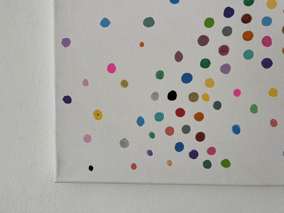 Stardust acrylic on canvas 50 x 70 cm Artist Anonymous