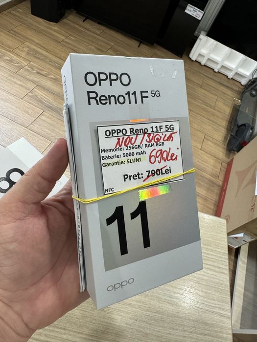 Telefon Oppo Reno 11F 5G 256gb/8gb ram nou sigilat garantie
