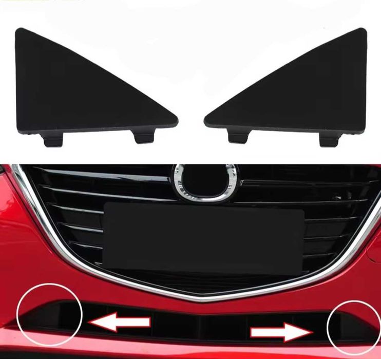 Триъгълни капачета за отворите в предната броня на Мазда 3 Mazda 3