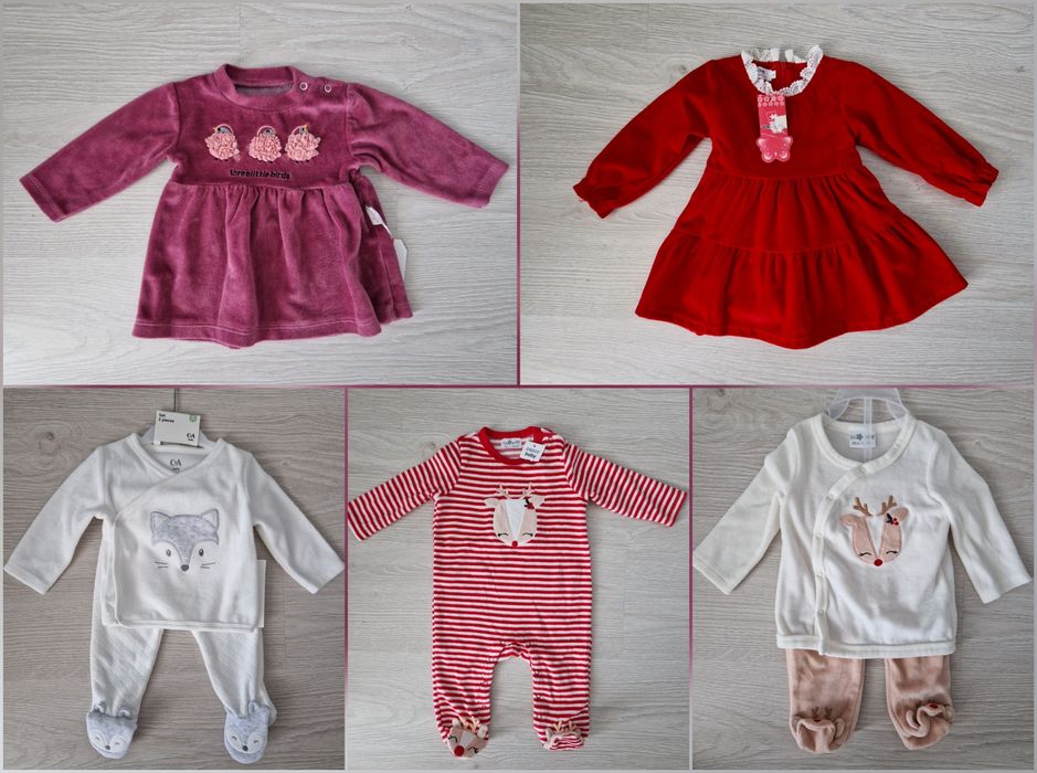 Salopeta/compleu/rochita fetite 3-6 luni