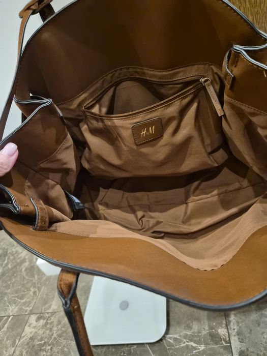 кафява чанта ,велур