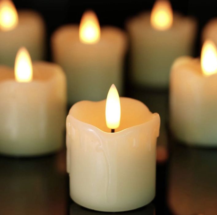 Lumânări de masă cu LED-uri pâlpâitoare Homemory cu cronometru