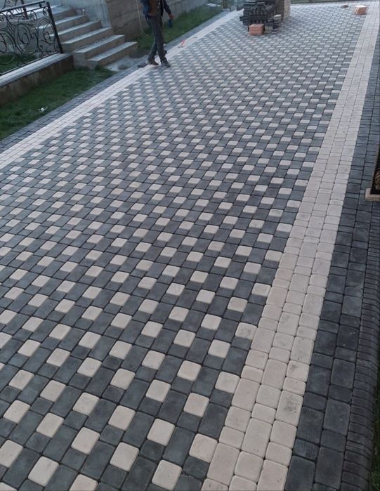 Укладка брусчатки