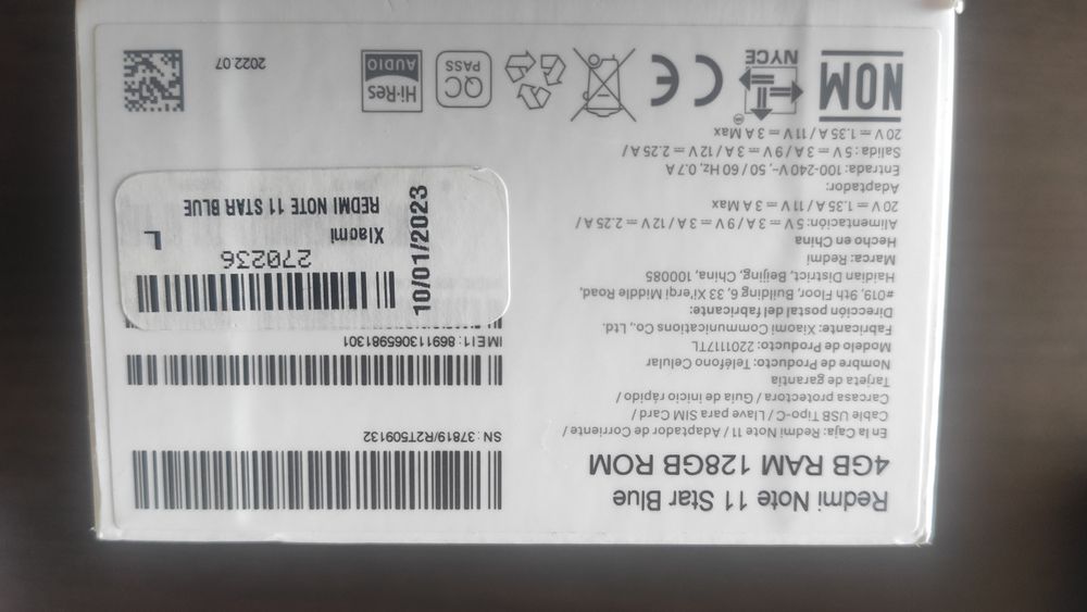 Смартфон Xiaomi Redmi Note 11, 128GB, 4GB RAM, Star Blue