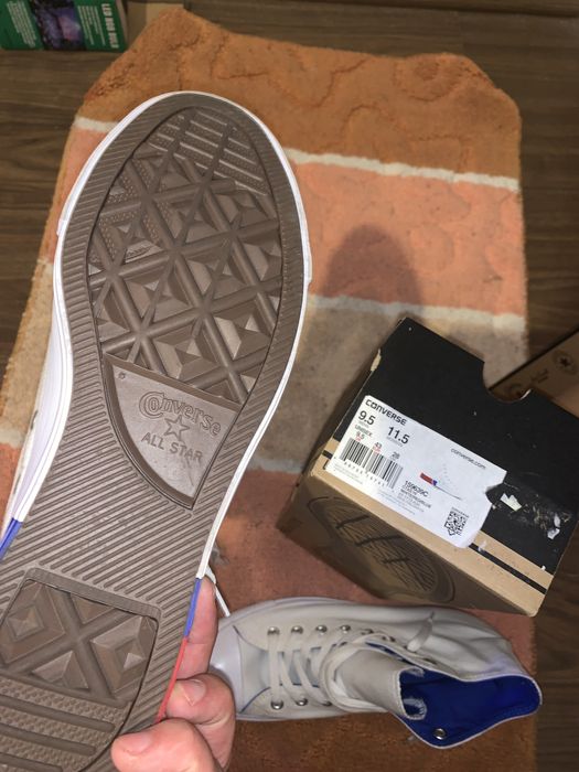 Converse teniși albi înalți