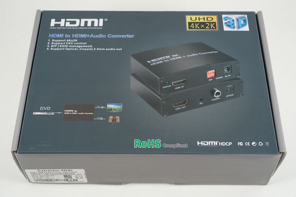 Конвертер HDMI на HDMI + АУДИО