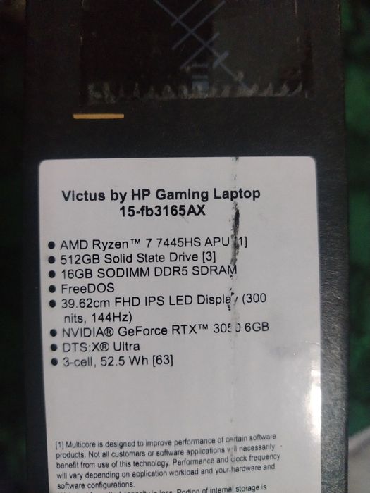 HP Victus 15 noutbuk sotiladi