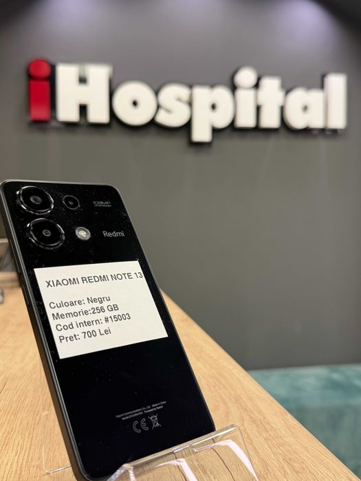 Xiaomi Redmi Note 13, Black Negru, 256GB #15003