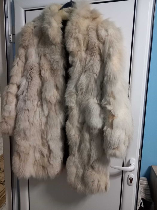 Кожух от сребърна лисица