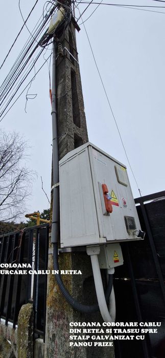 Bransament (complet echipat), trifazat, pentru organizare de santier
