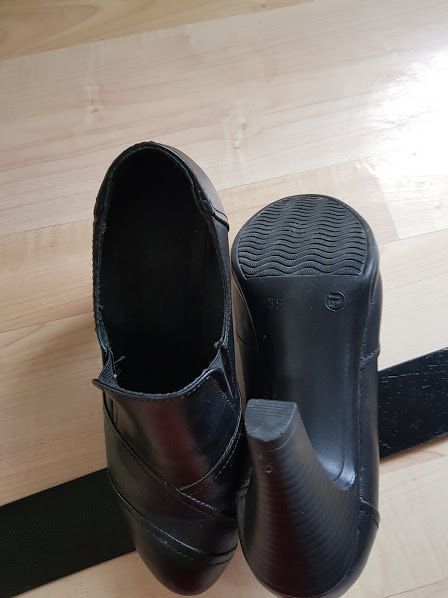 лот черни дамски обувки и колан нови