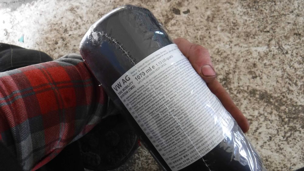 Solutie kit pana rezerva reparatie pana OE, solutie lichida compresor