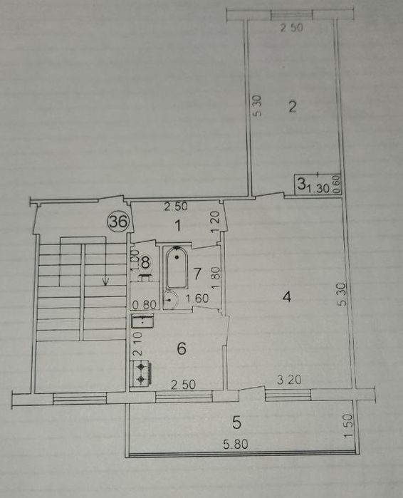 2 комнатная квартира в ТТЗ-1 Мирзо-Улугбекском районе
