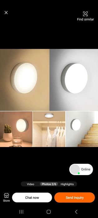 Sensorli led chirog xitoy mahsulot optomga