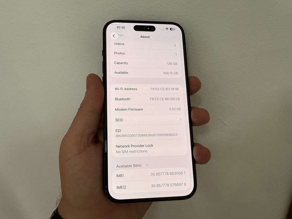 Iphone 15 Plus, 128 gb, Black